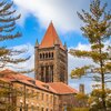The bell tower of Altgeld Hall at the University of Illinois Urbana-Champaign